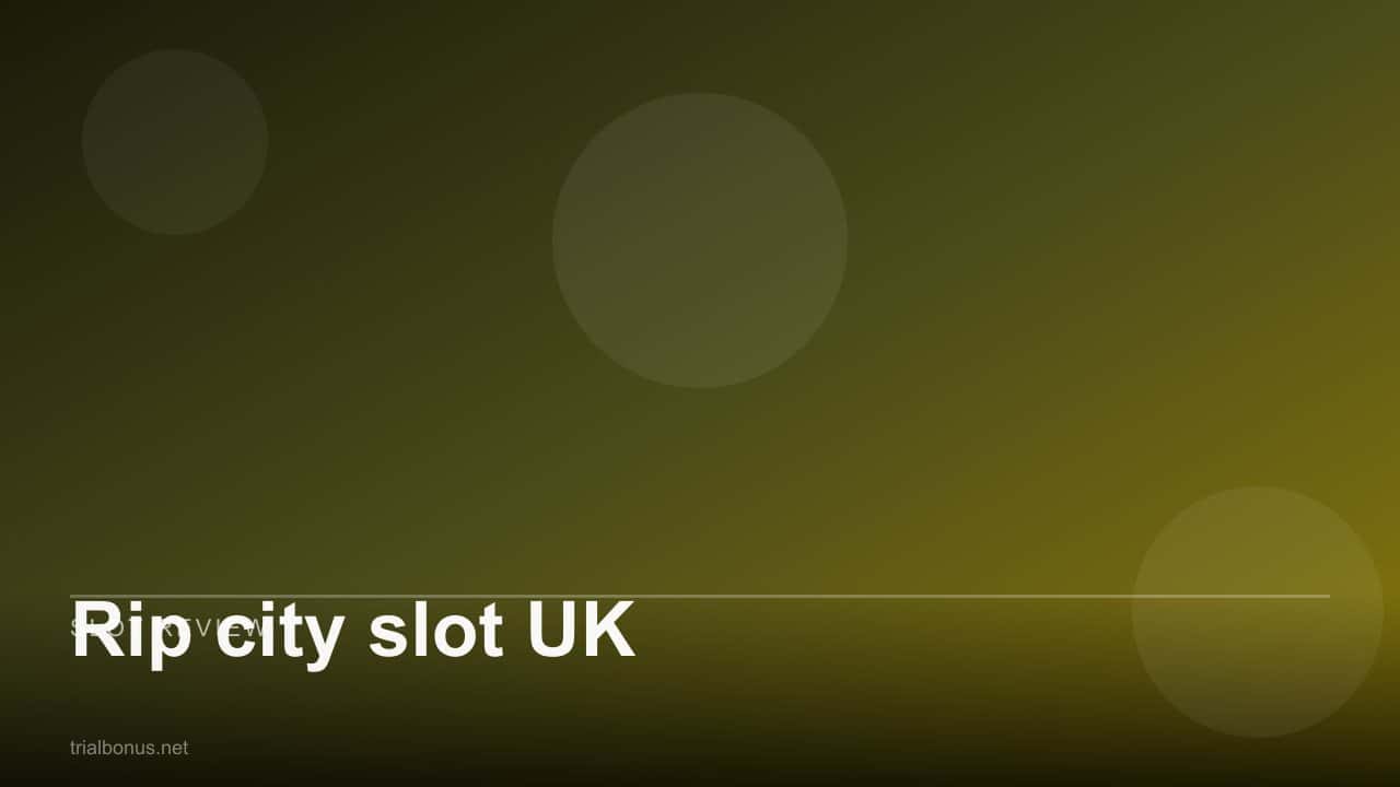Rip city slot UK