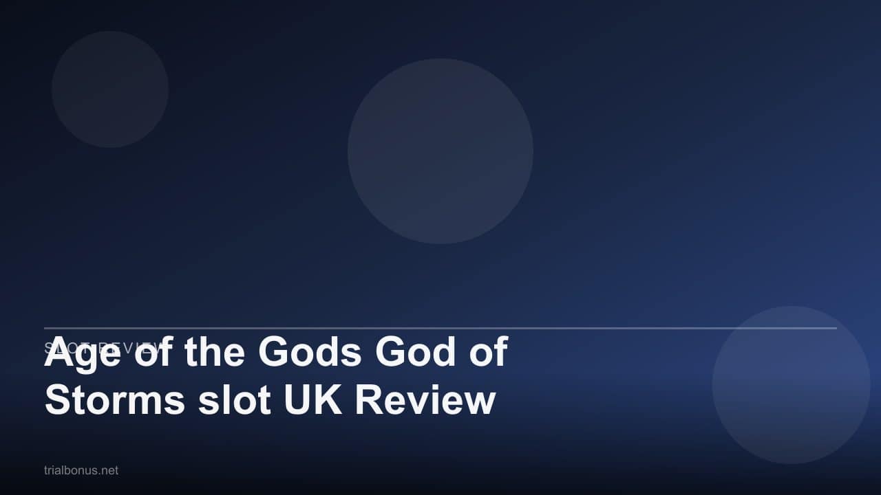 Age of the Gods God of Storms slot UK Review review