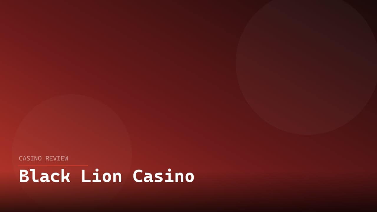 Black Lion Casino review