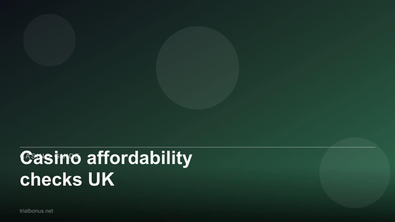 Casino affordability checks UK review