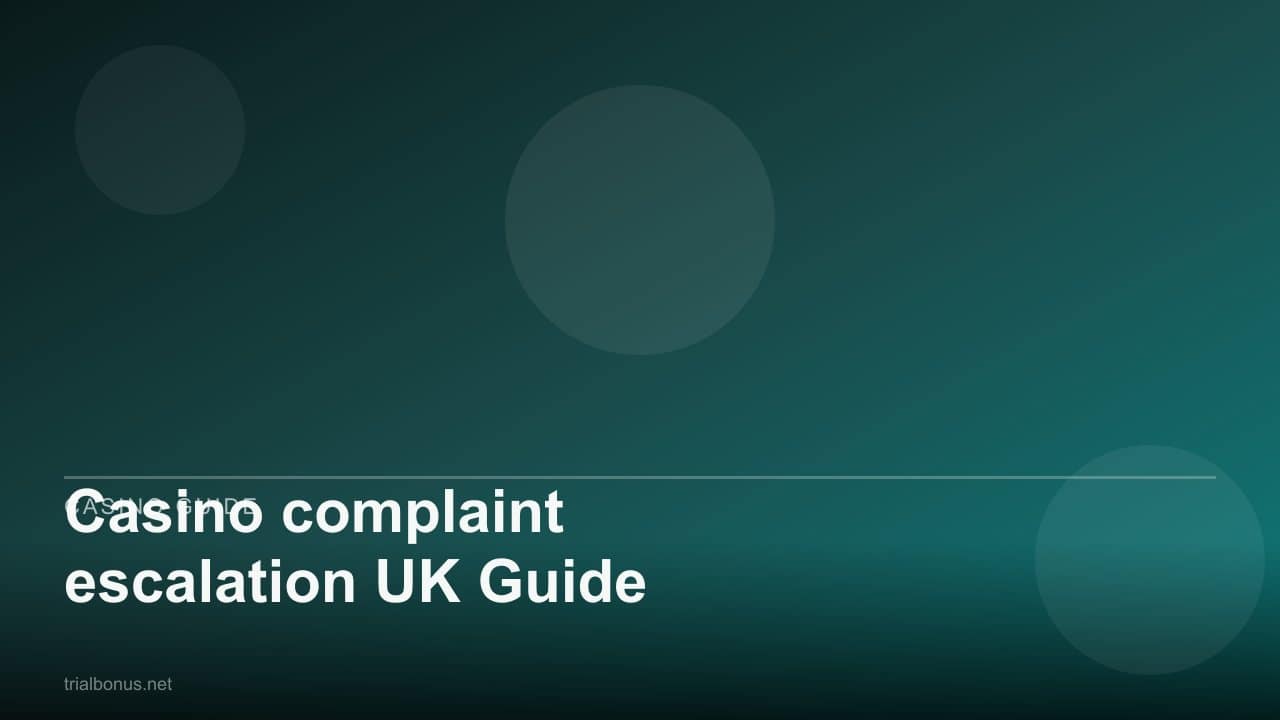 Casino complaint escalation UK Guide review