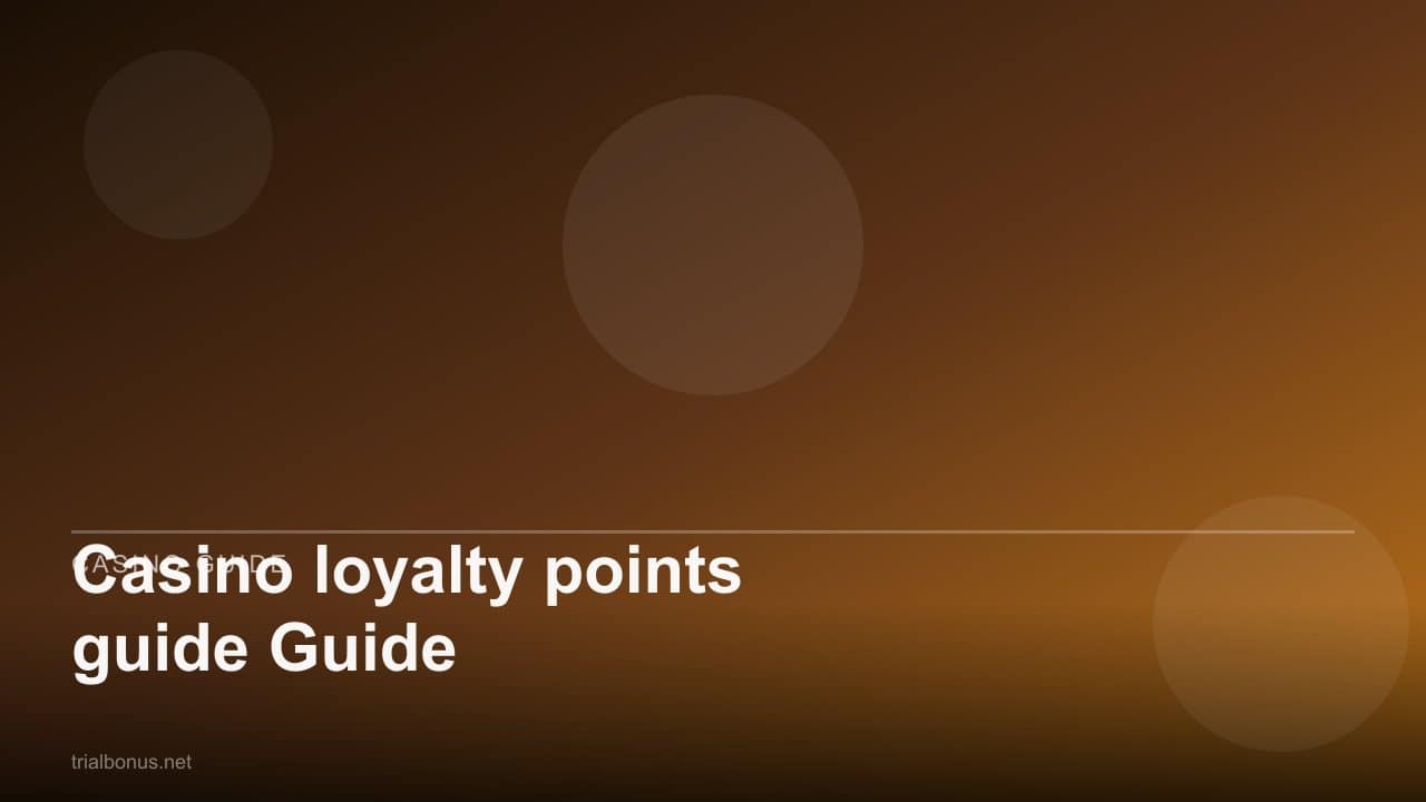 Casino loyalty points guide Guide review