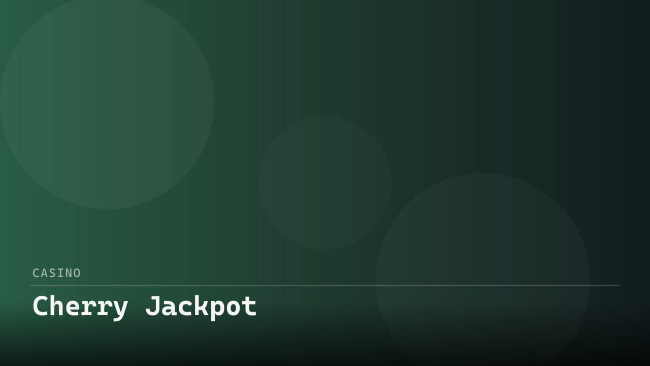 Cherry Jackpot review