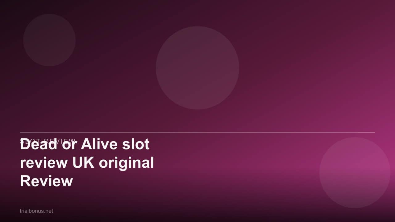 Dead or Alive slot review UK original Review review