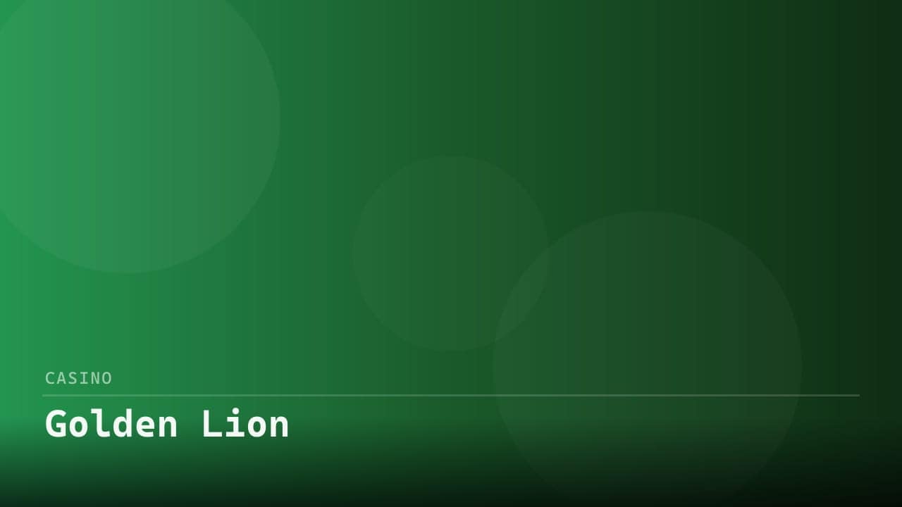 Golden Lion review