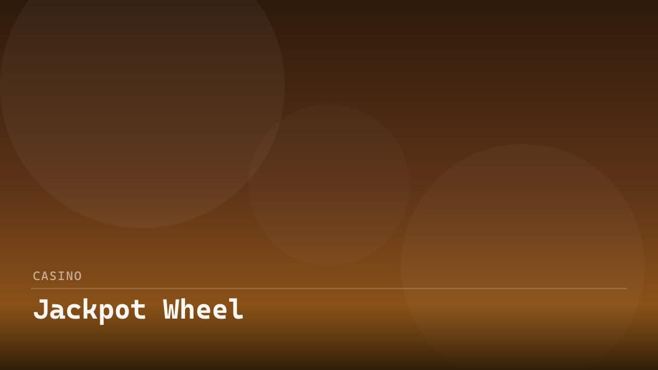 Jackpot Wheel review