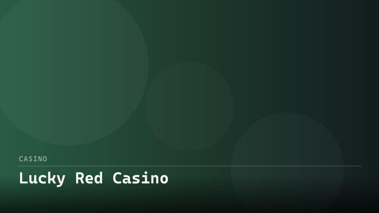Lucky Red Casino review