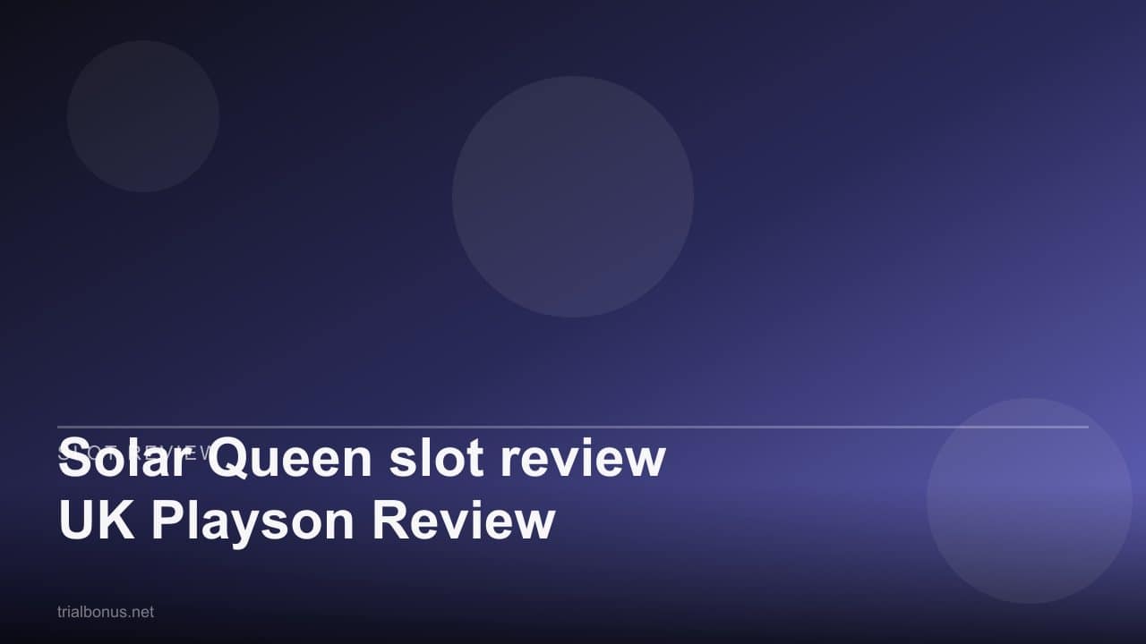 Solar Queen slot review UK Playson Review review