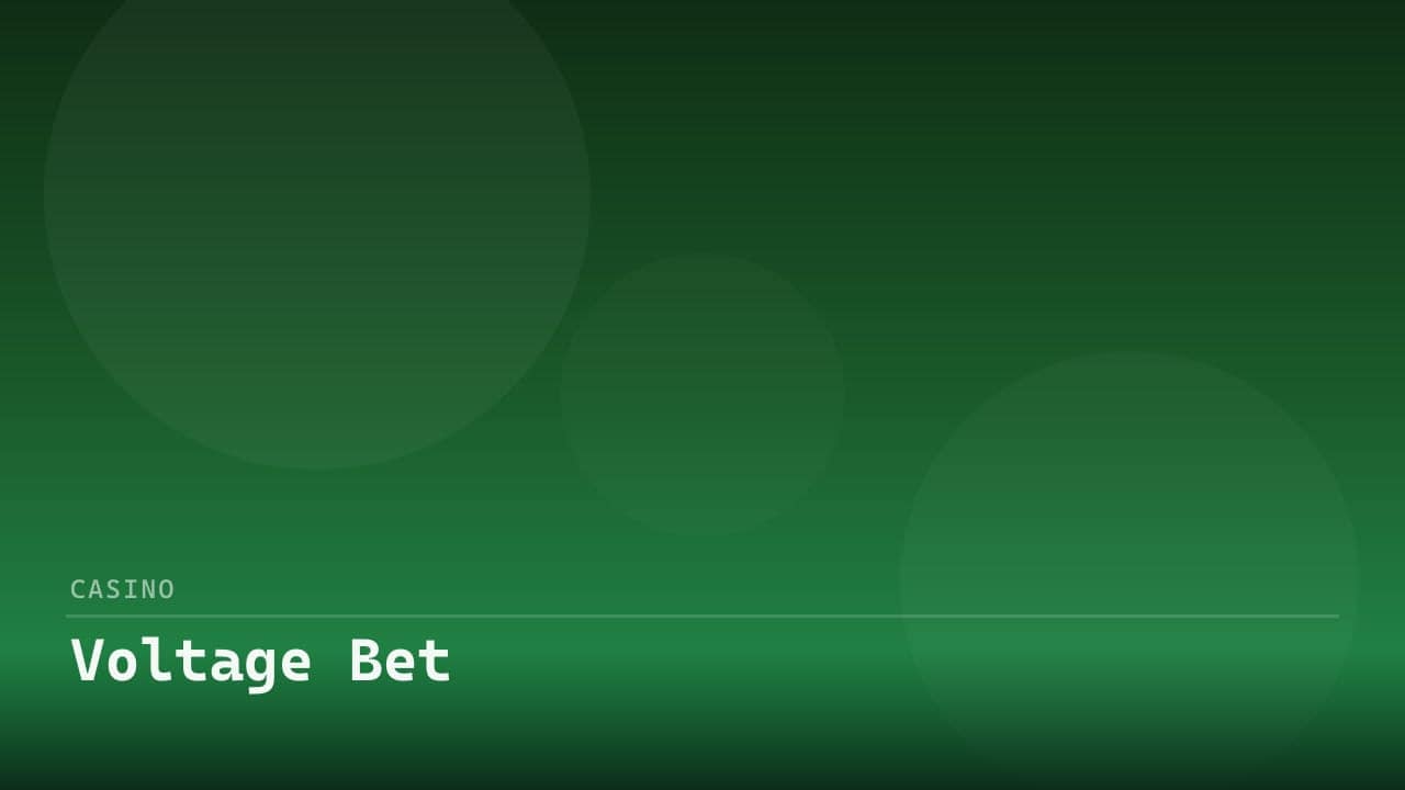 Voltage Bet review