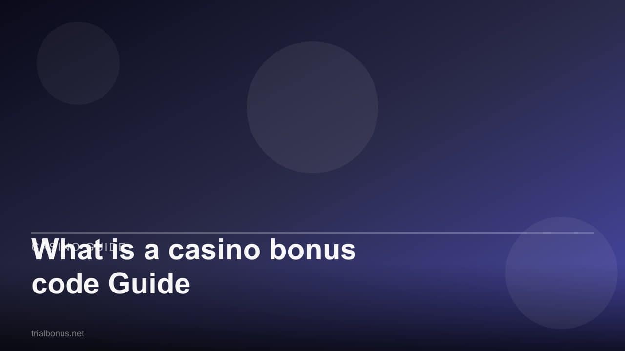 What is a casino bonus code Guide review