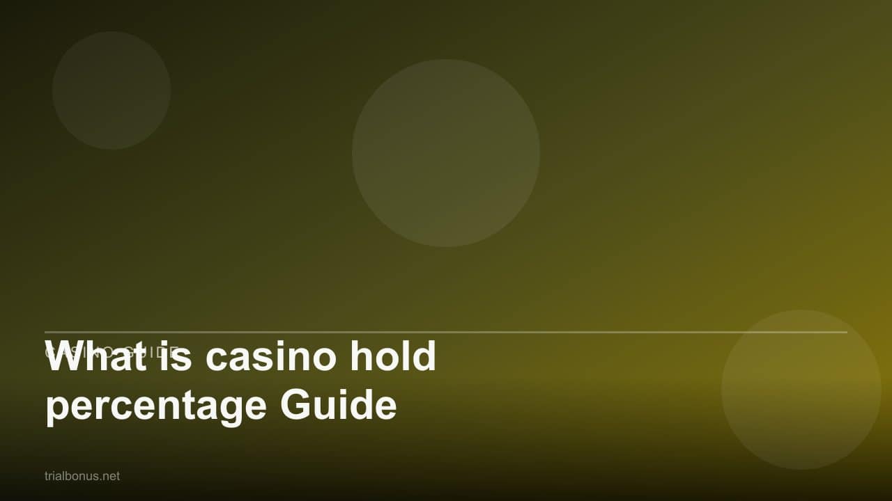 What is casino hold percentage Guide review