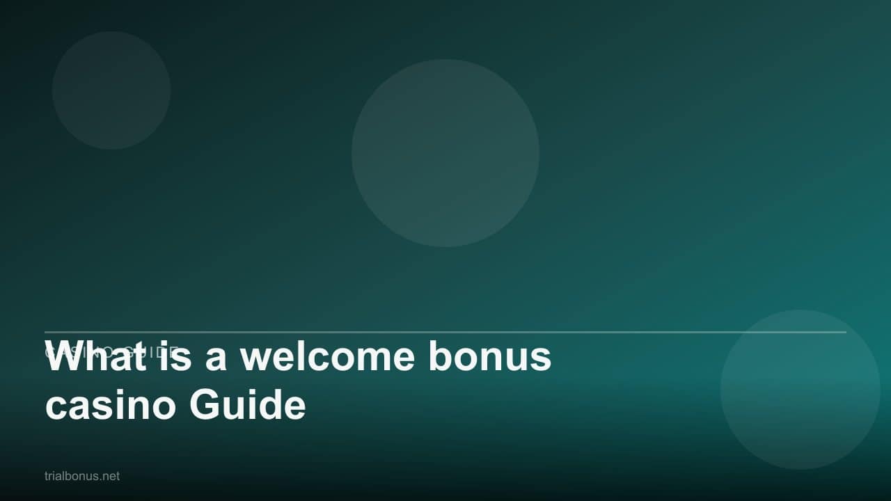 What is a welcome bonus casino Guide review