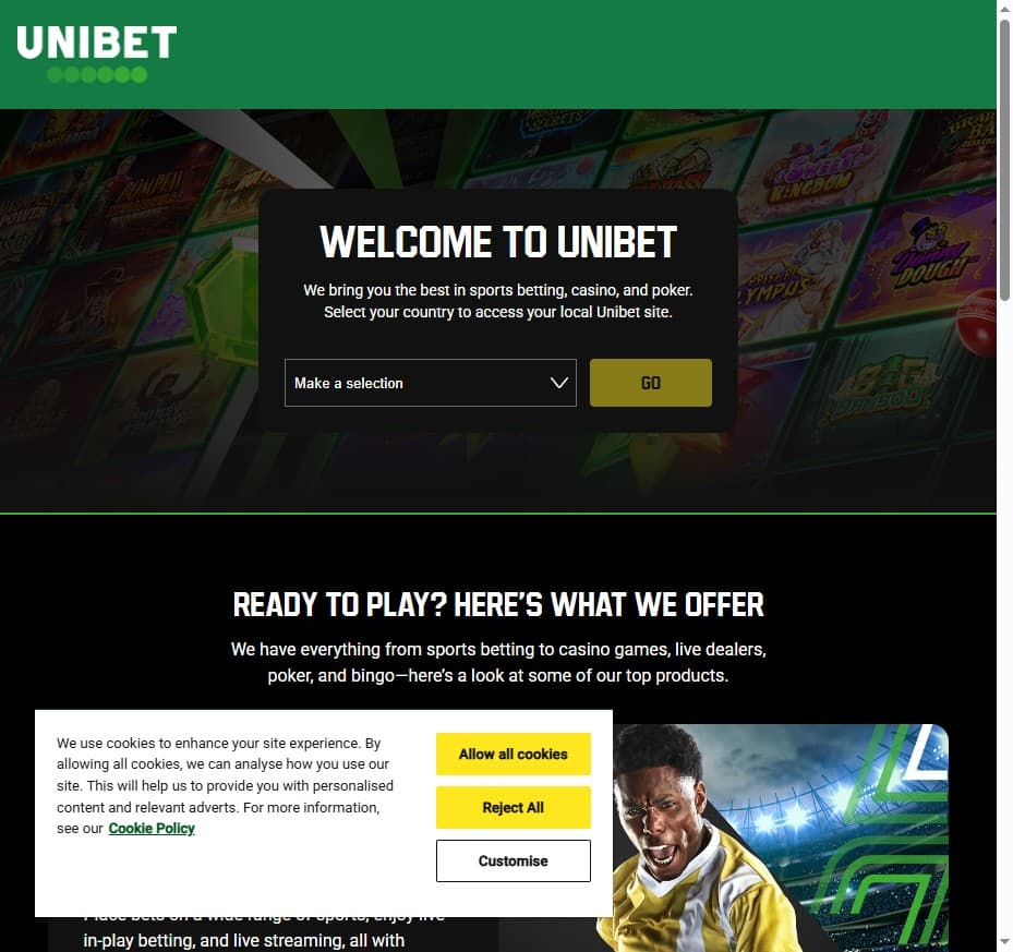 Unibet: Welcome Offer and Promotions