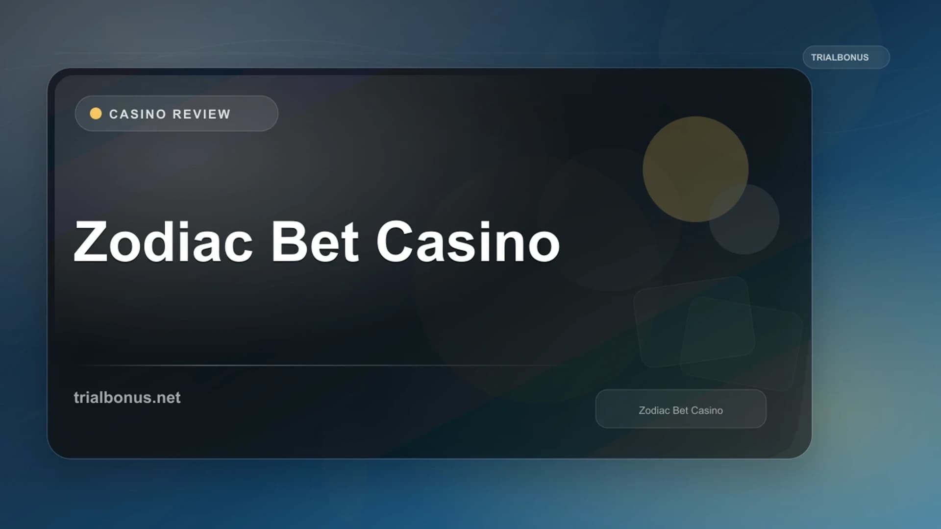 Zodiac Bet Casino