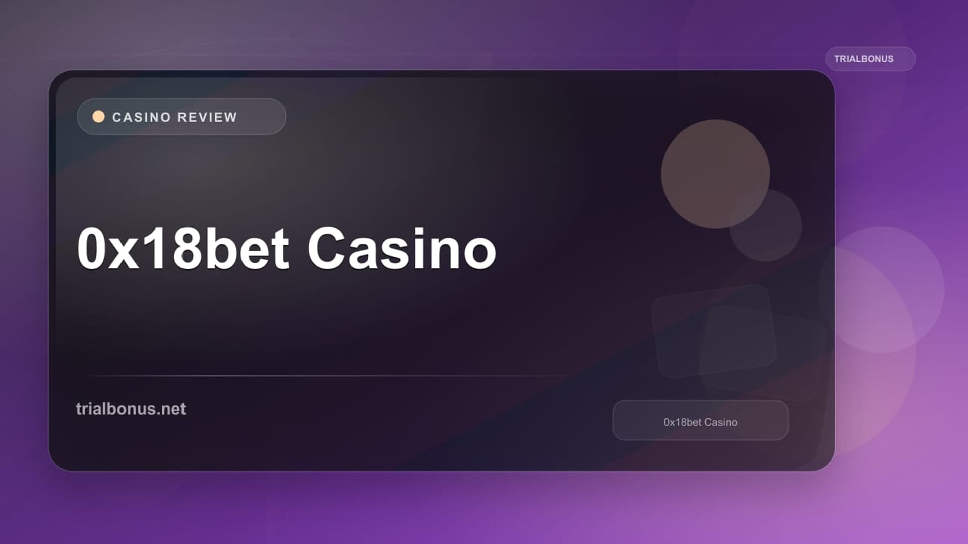 0x18bet Casino Identity Verification