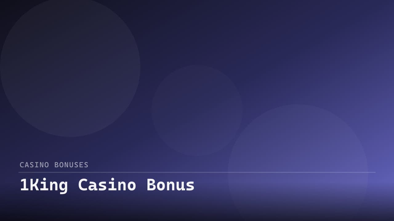 1King Casino Bonus