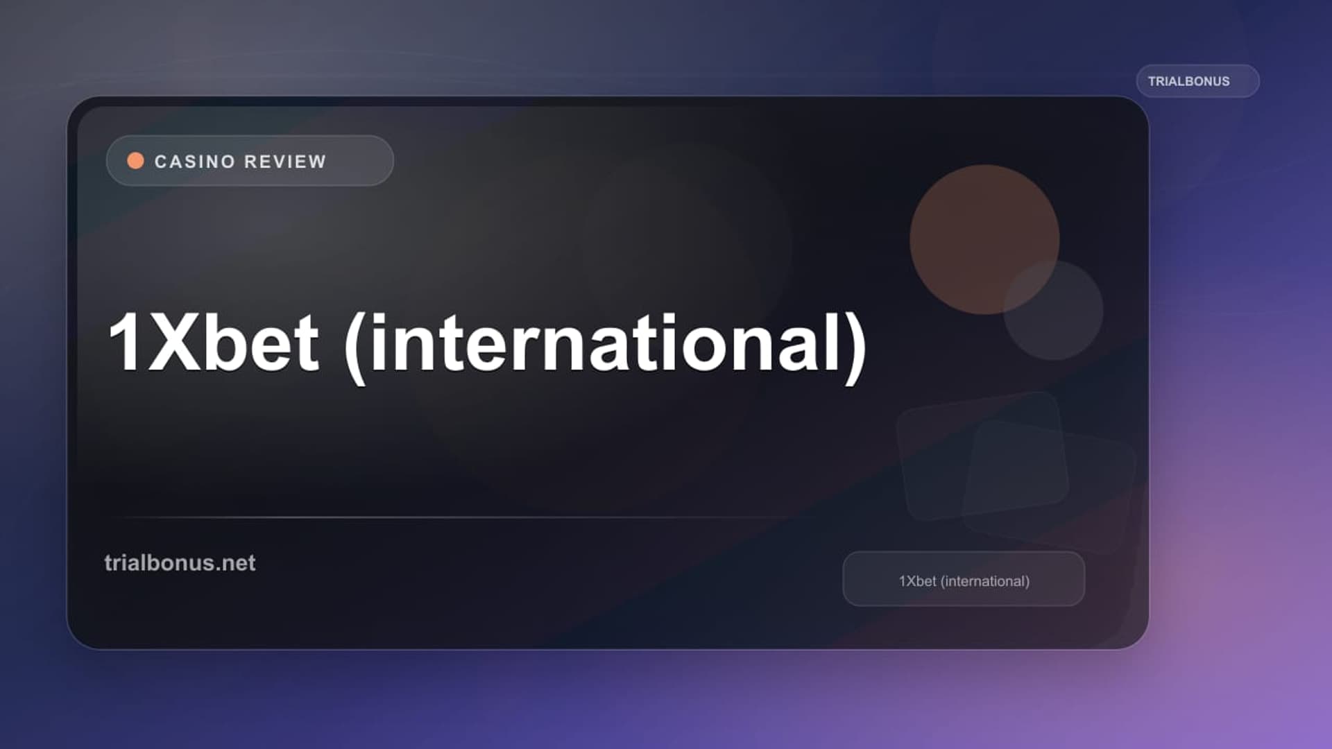 1Xbet (international)