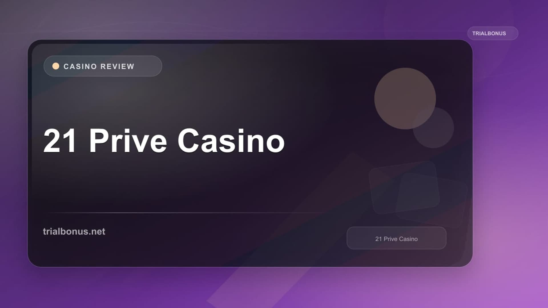 21 Prive Casino