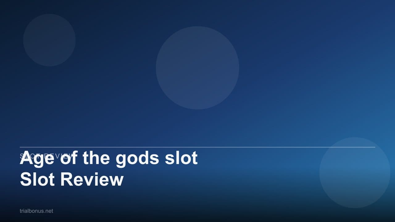 Age of the gods slot Slot Review