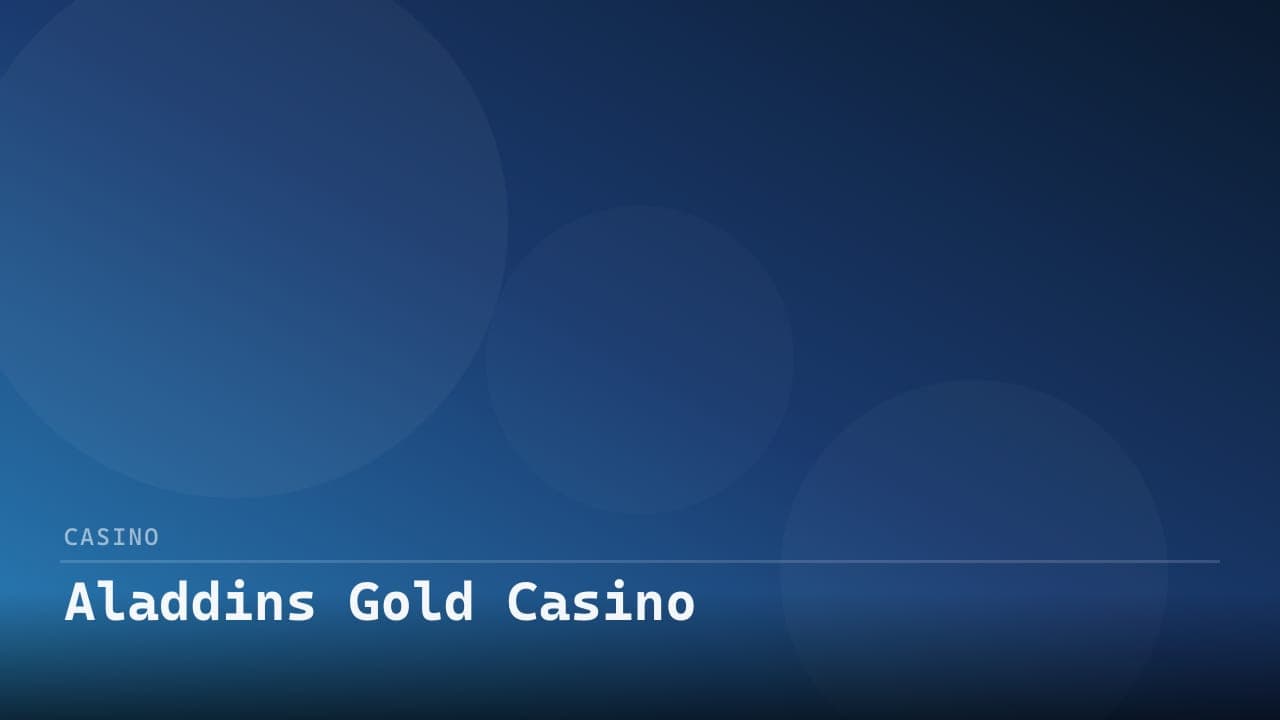 Aladdins Gold Casino review