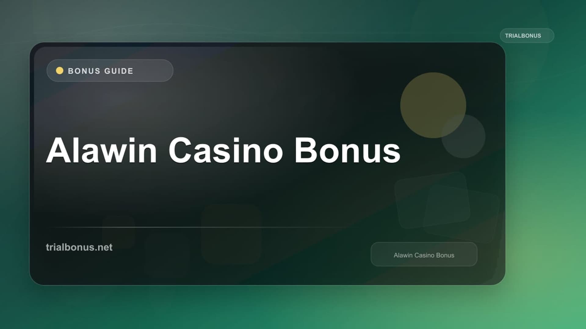 Alawin Casino Bonus