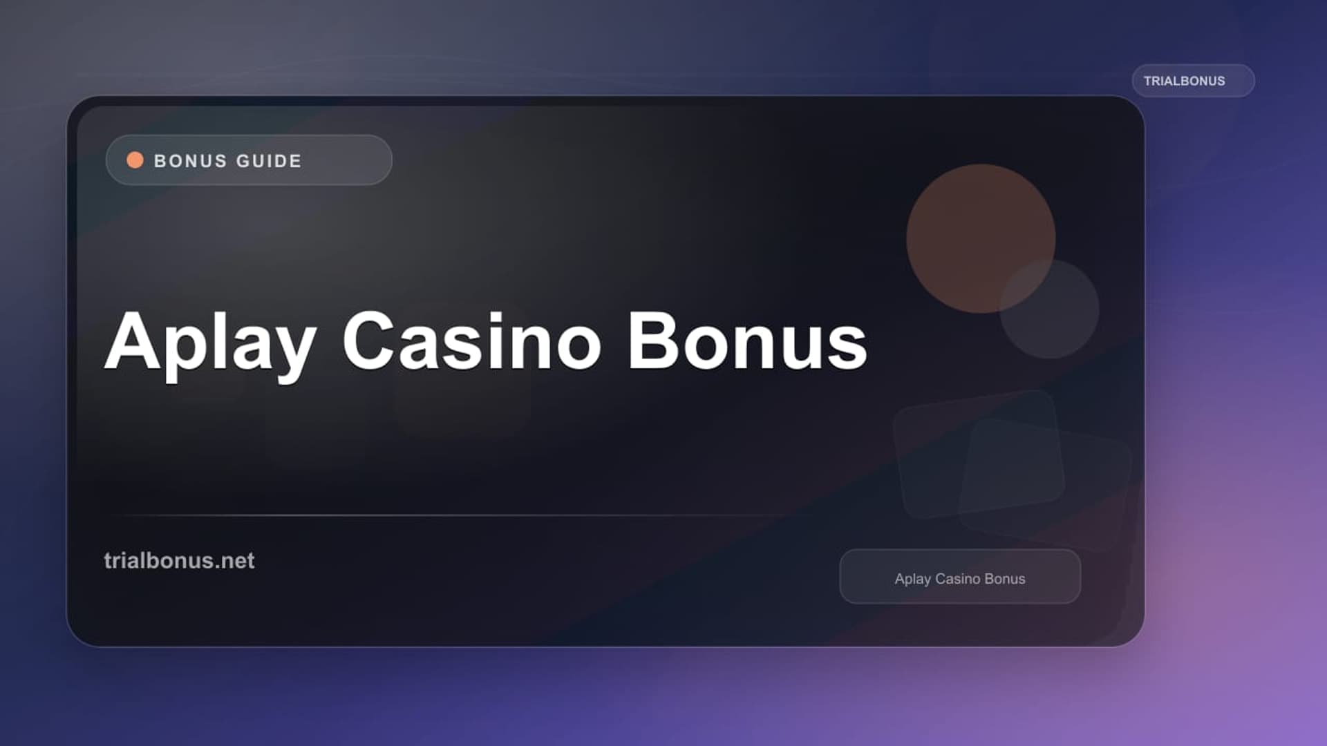 Aplay Casino Bonus