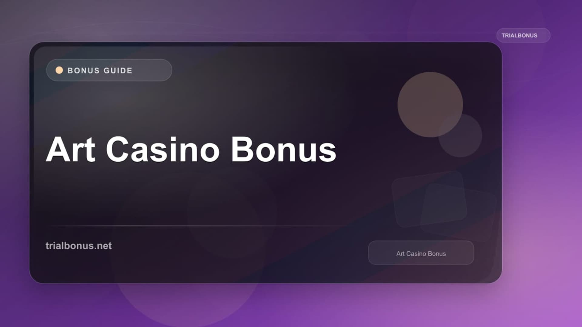 Art Casino Bonus
