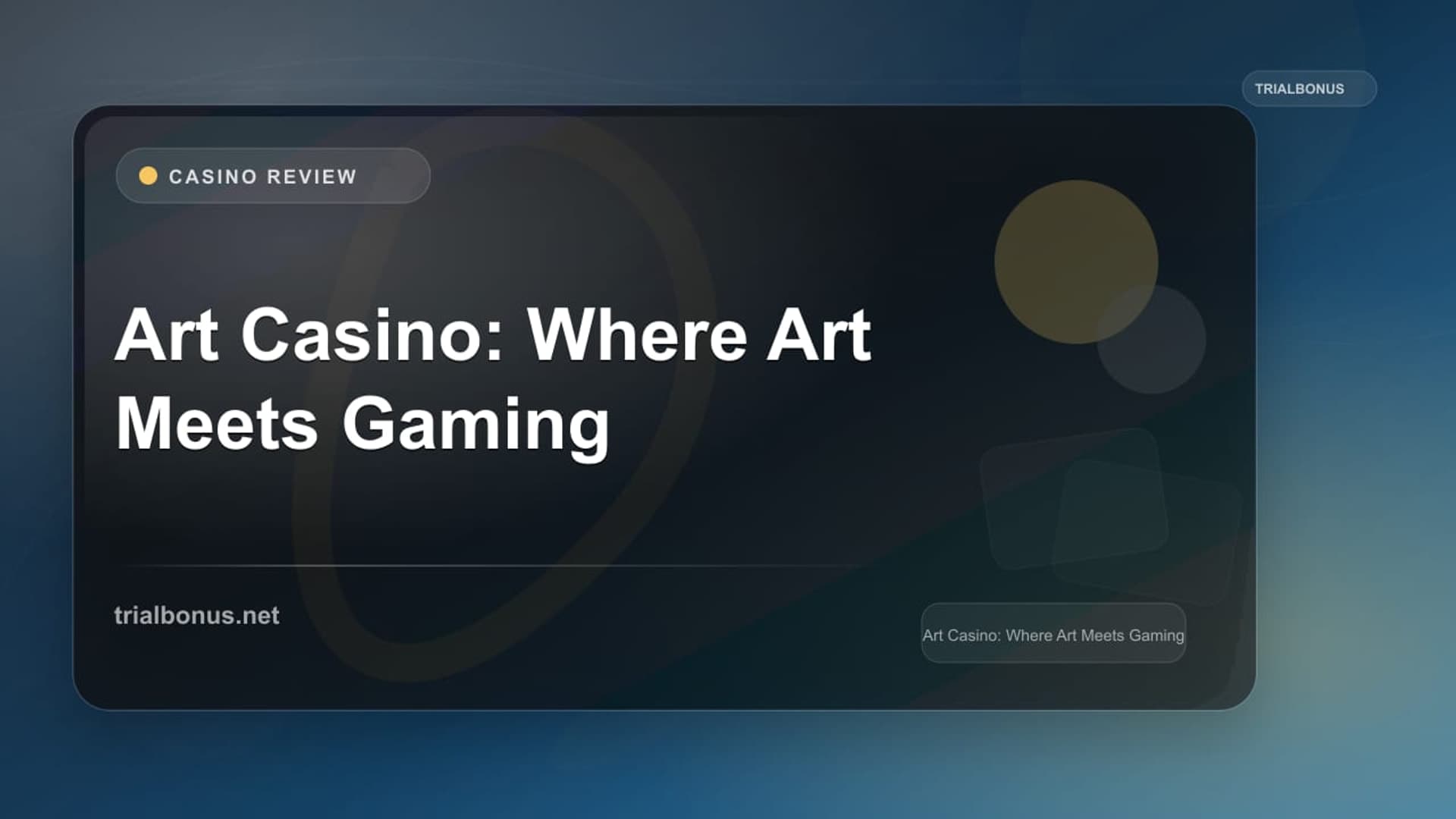 Art Casino: Where Art Meets Gaming