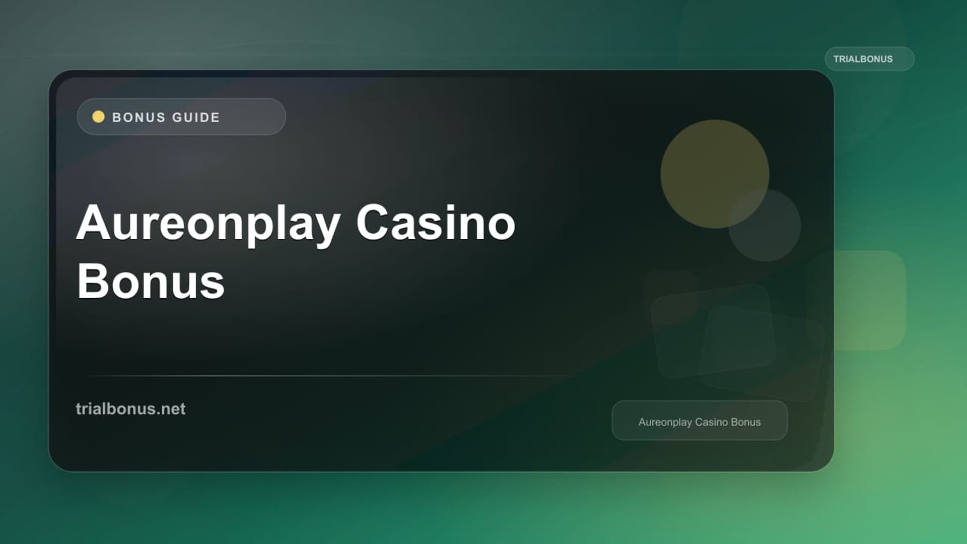 Aureonplay Casino Bonus