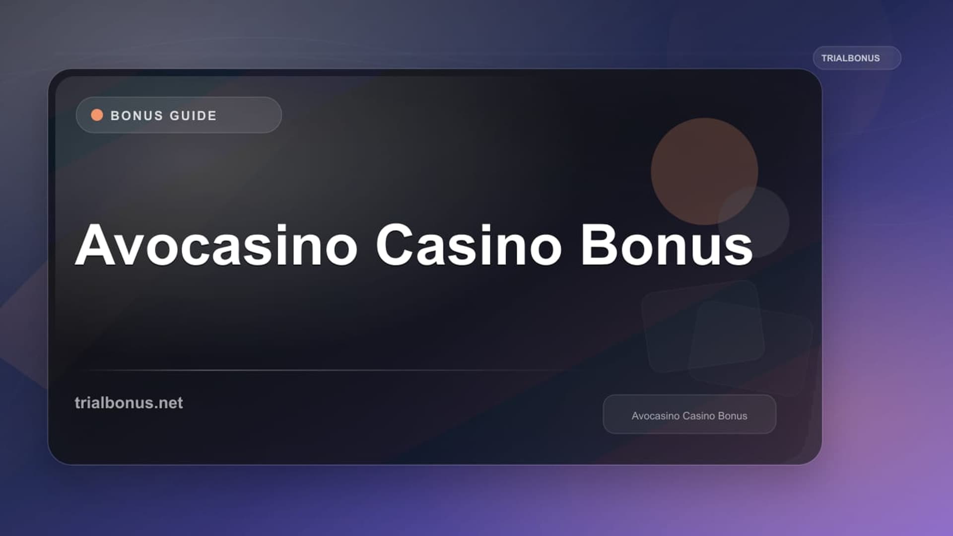 Avocasino Casino Bonus