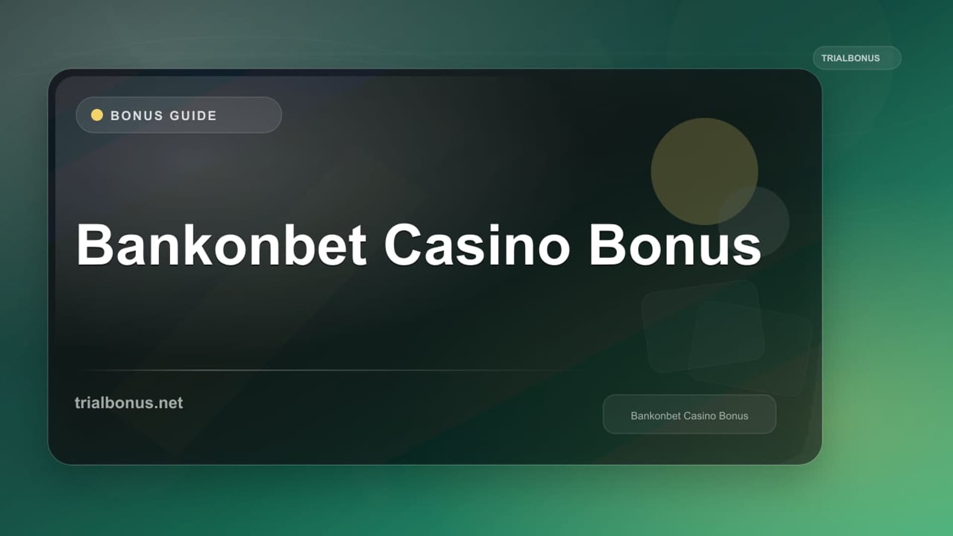 Bankonbet Casino Bonus