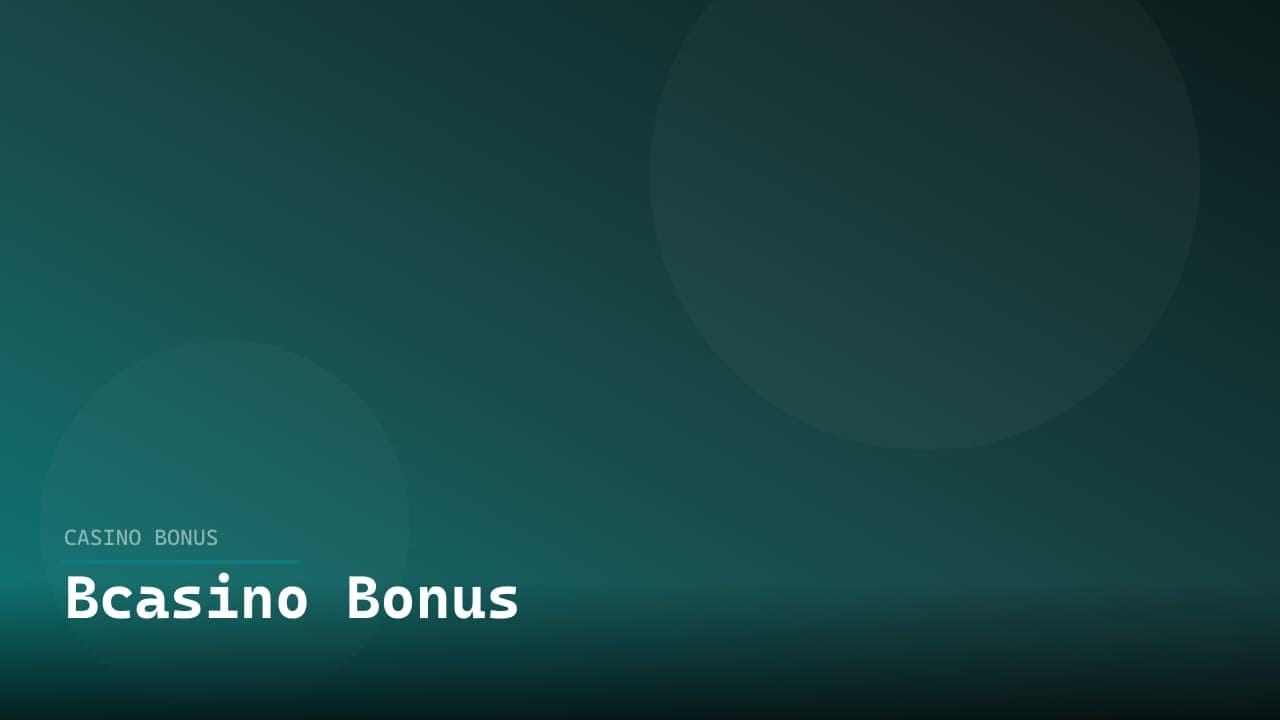Bcasino Bonus