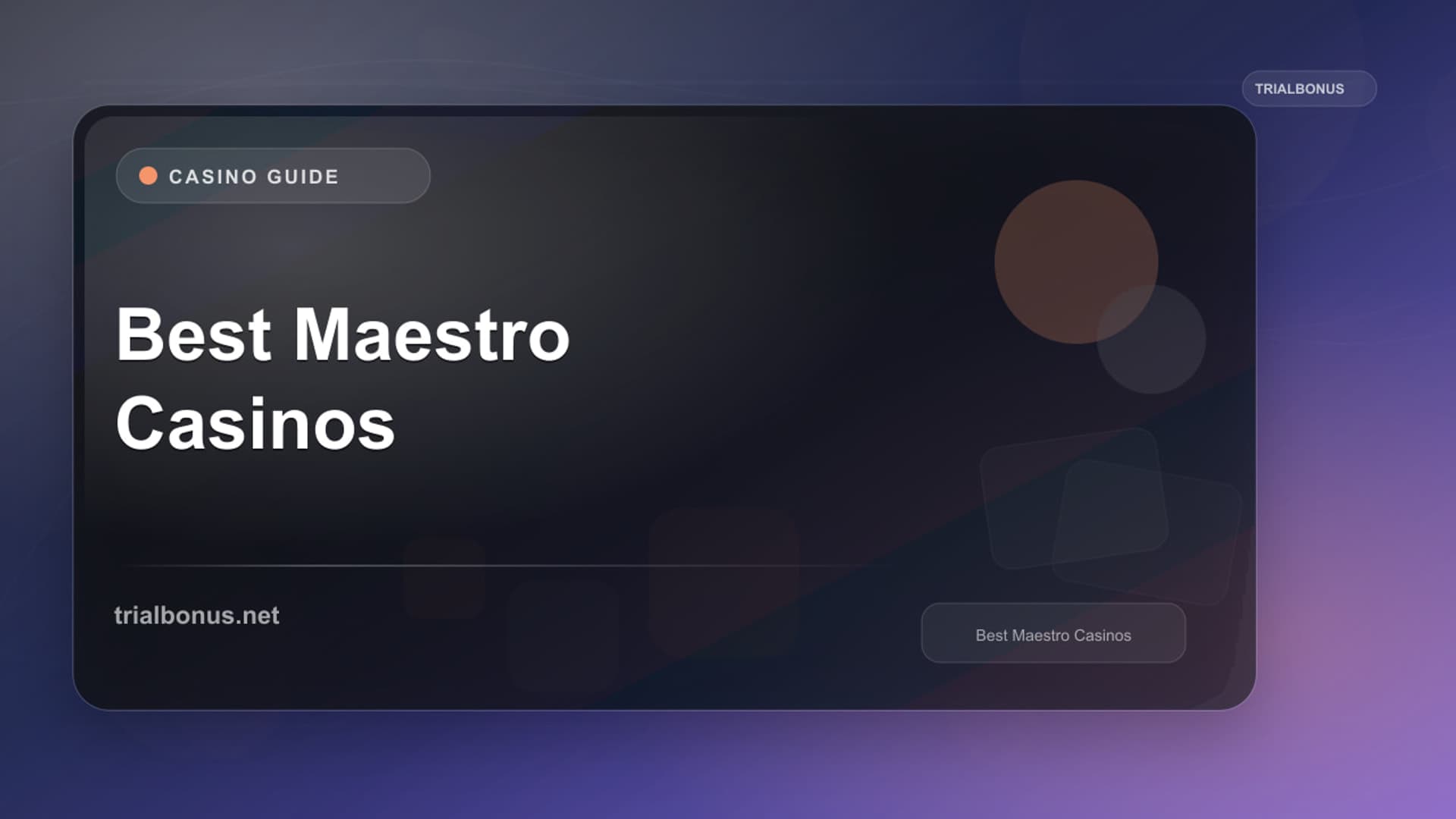 Best Maestro Casinos