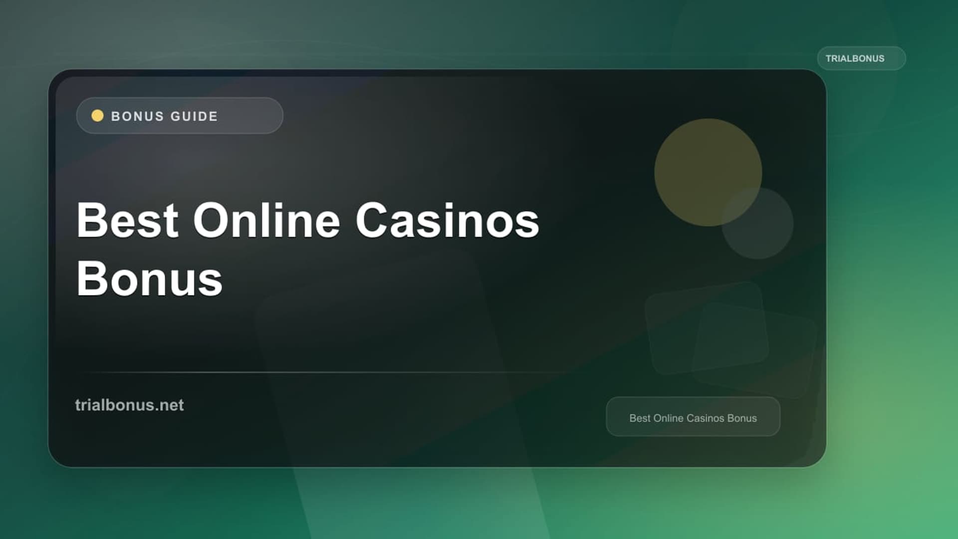 Best Online Casinos Bonus