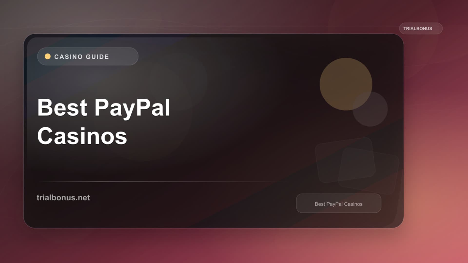 Best PayPal Casinos