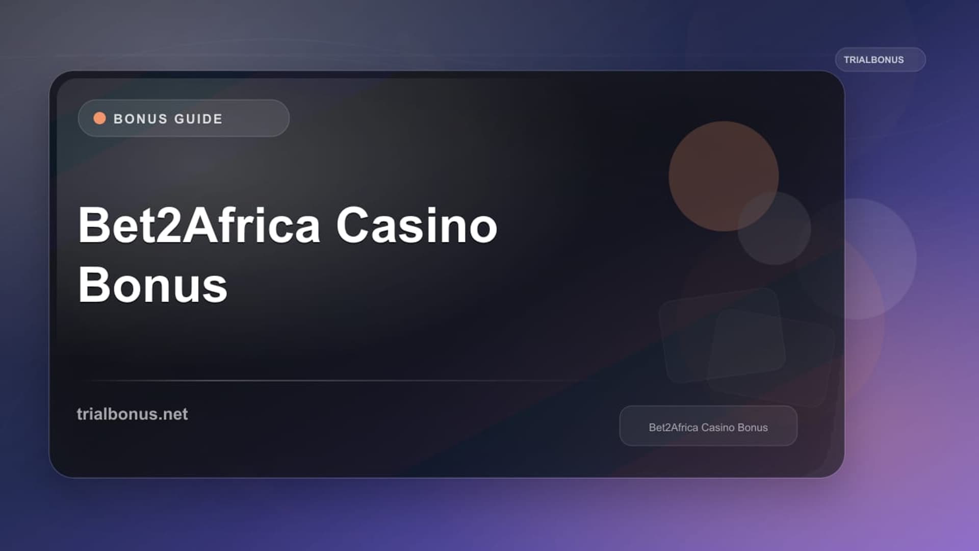 Bet2Africa Casino Bonus