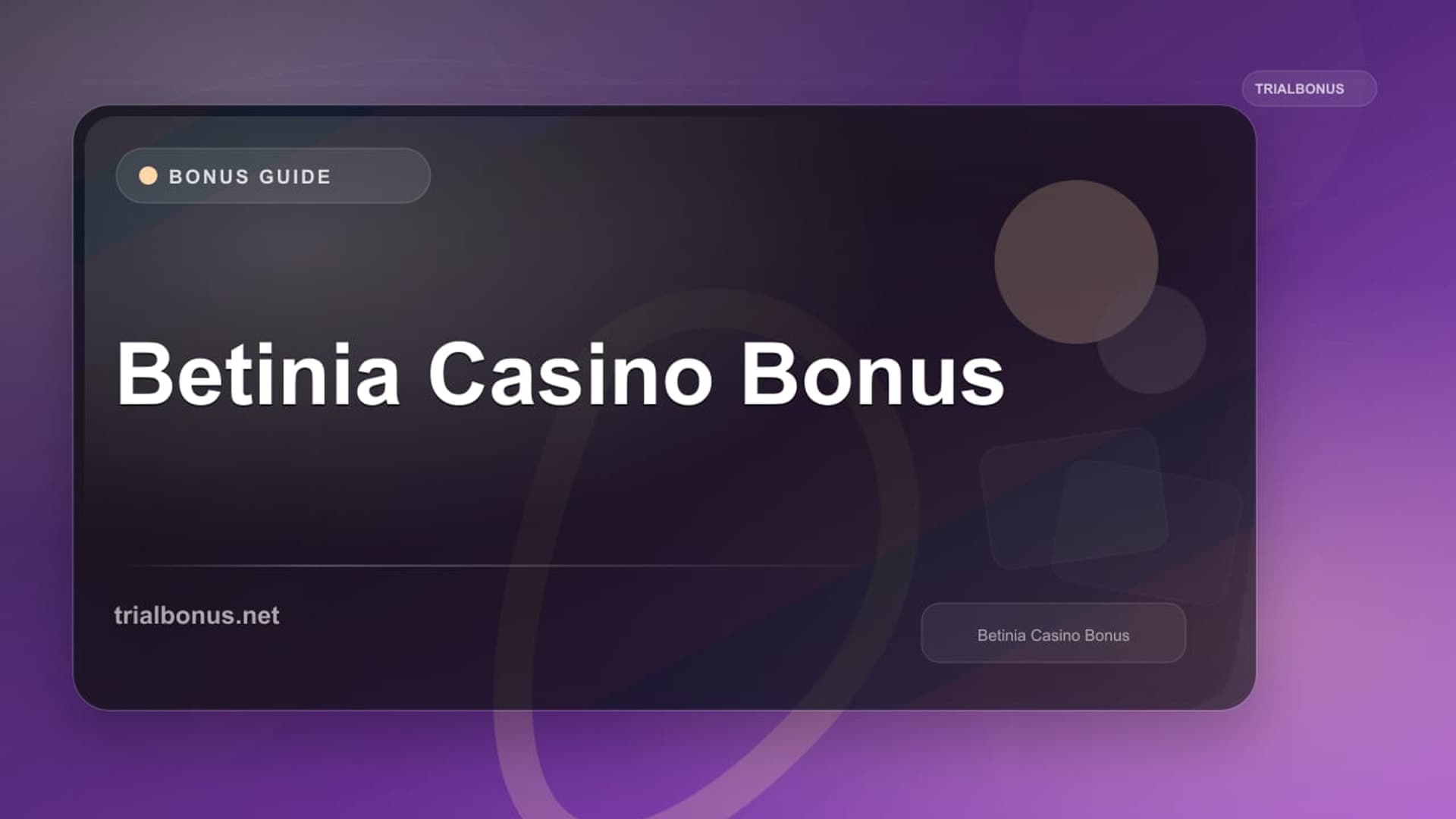 Betinia Casino Bonus