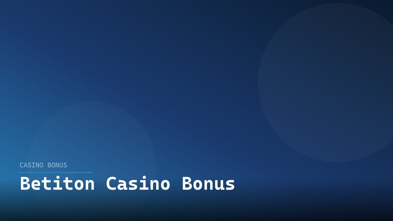 Betiton Casino Bonus