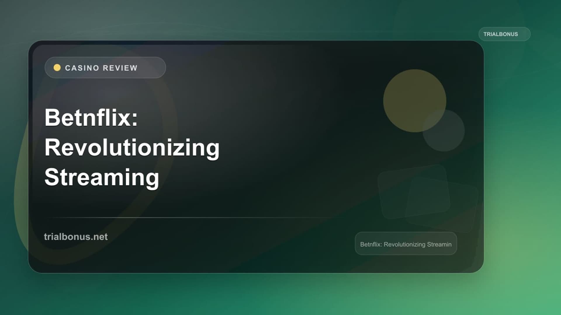 Betnflix: Revolutionizing Streaming Services