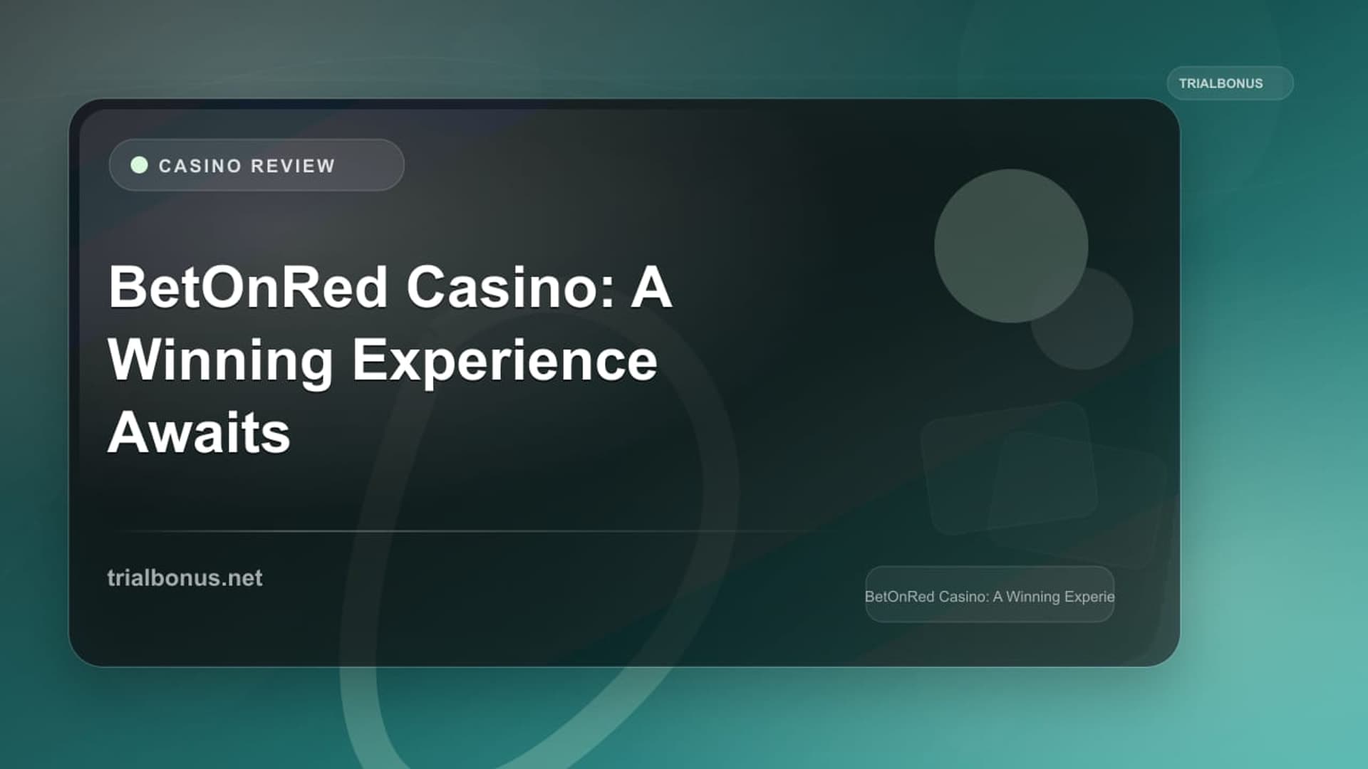 BetOnRed Casino: A Winning Experience Awaits
