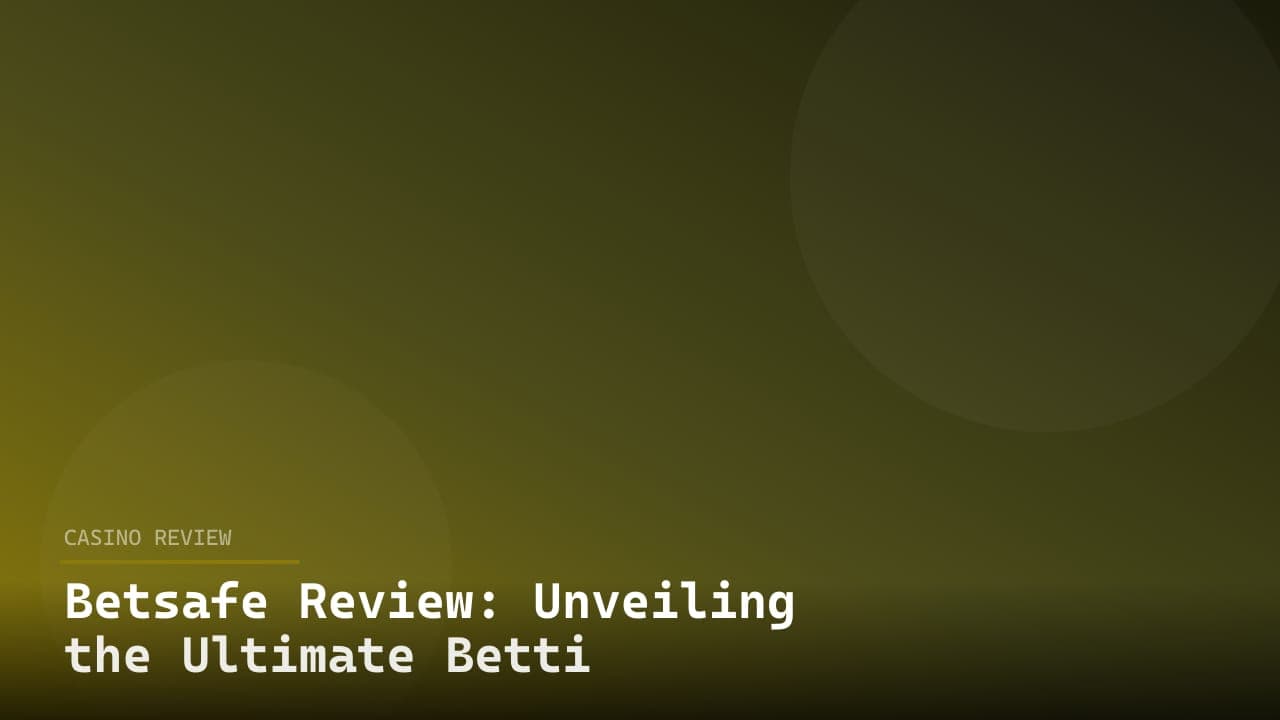 Betsafe Review: Unveiling the Ultimate Betting Experience logo