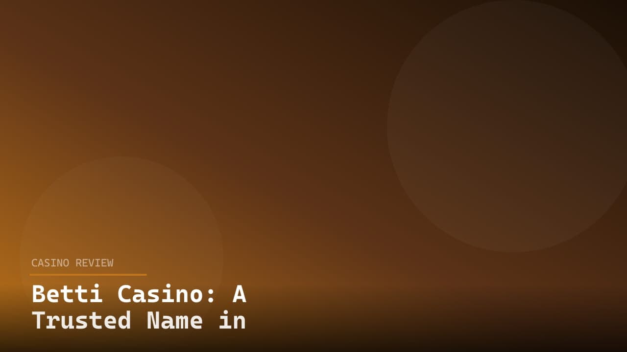 Betti Casino: A Trusted Name in Online Gaming logo