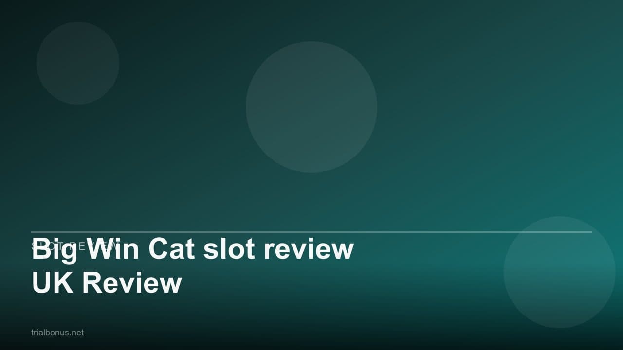 Big Win Cat slot review UK Review