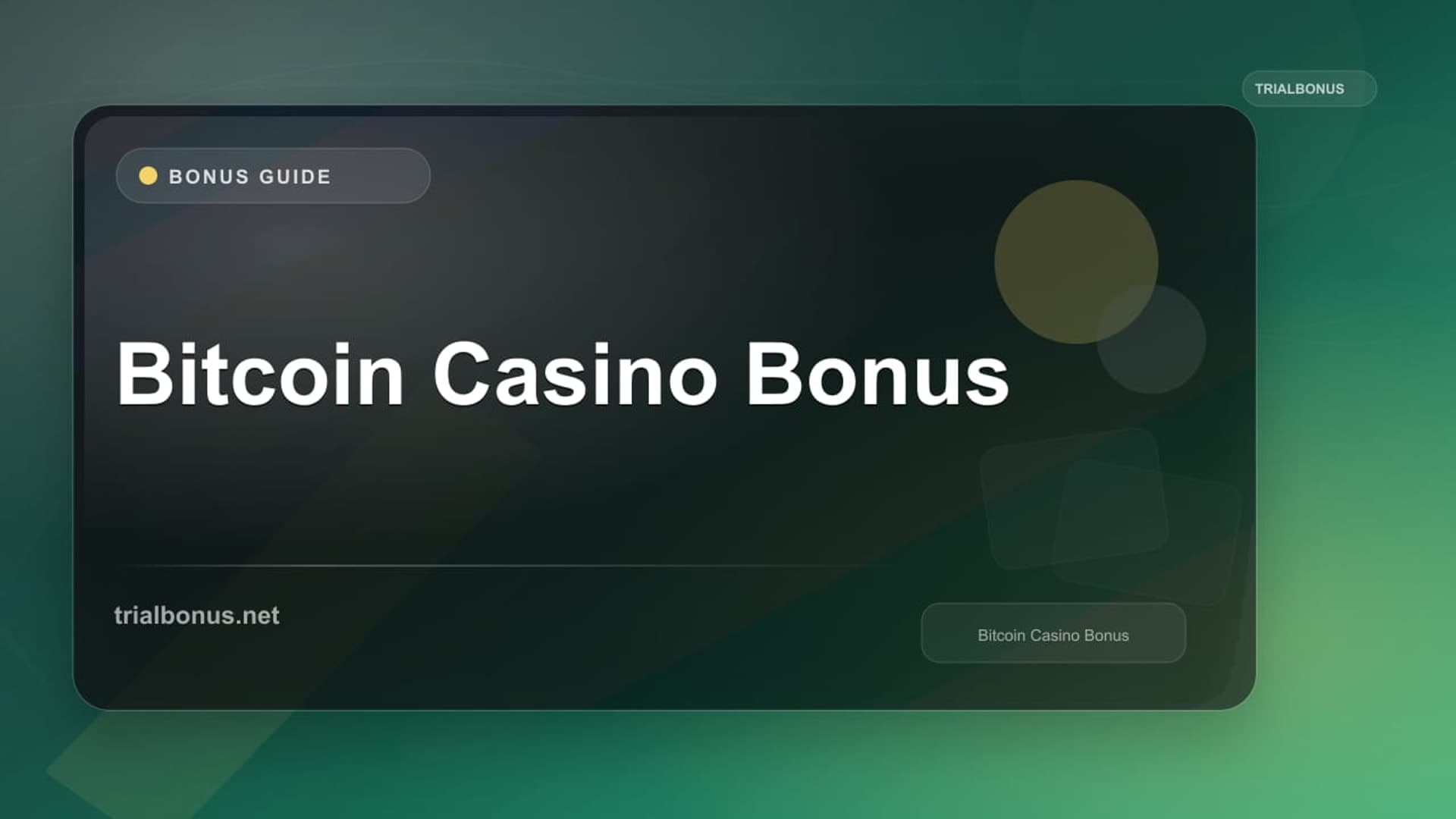 Bitcoin Casino Bonus