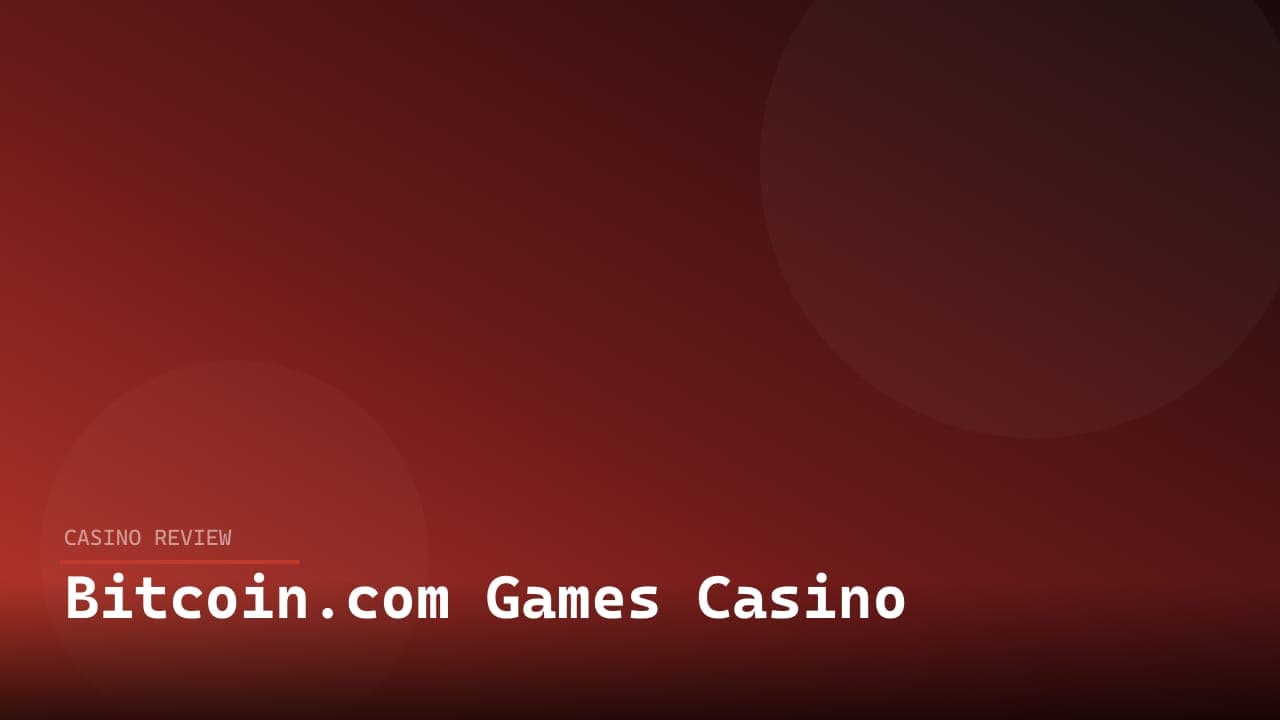 Bitcoin.com Games Casino
