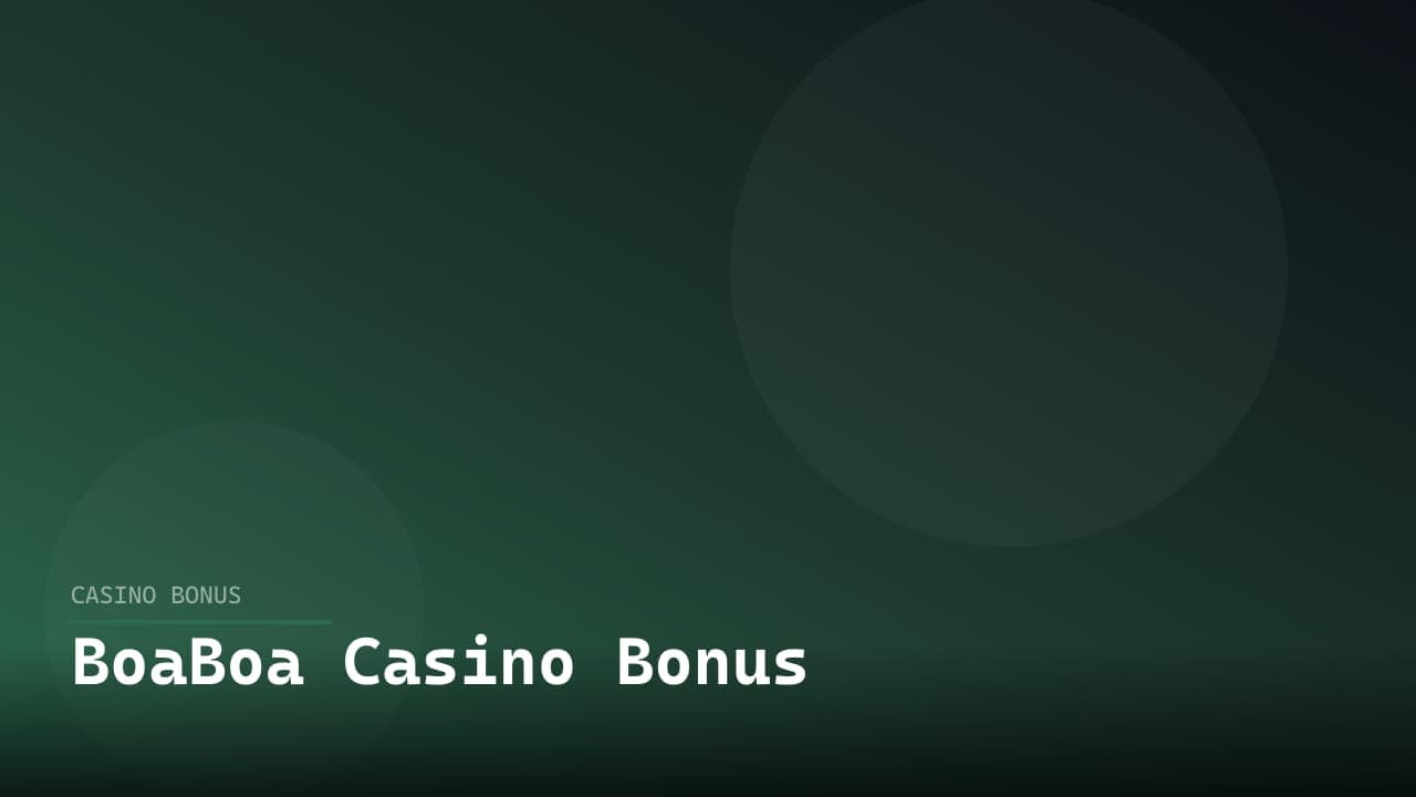 BoaBoa Casino Bonus
