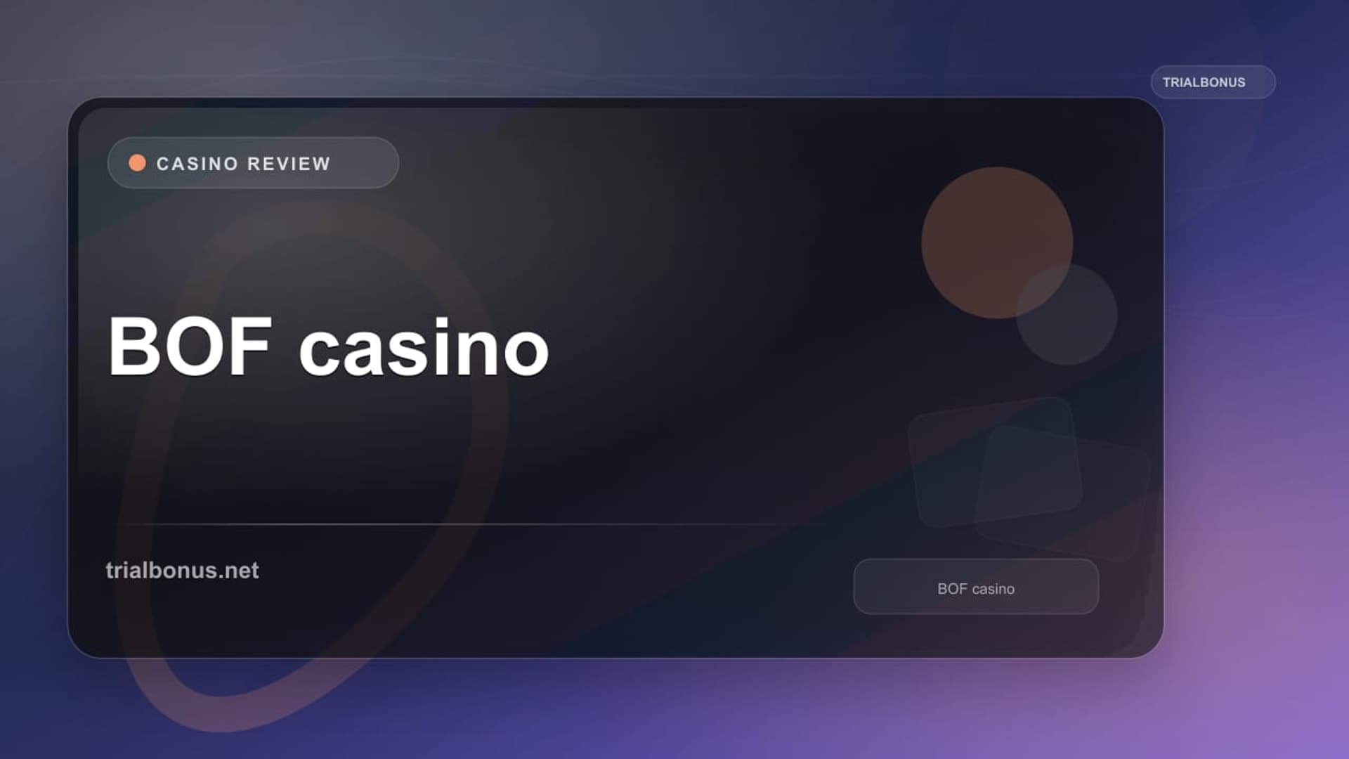 BOF casino