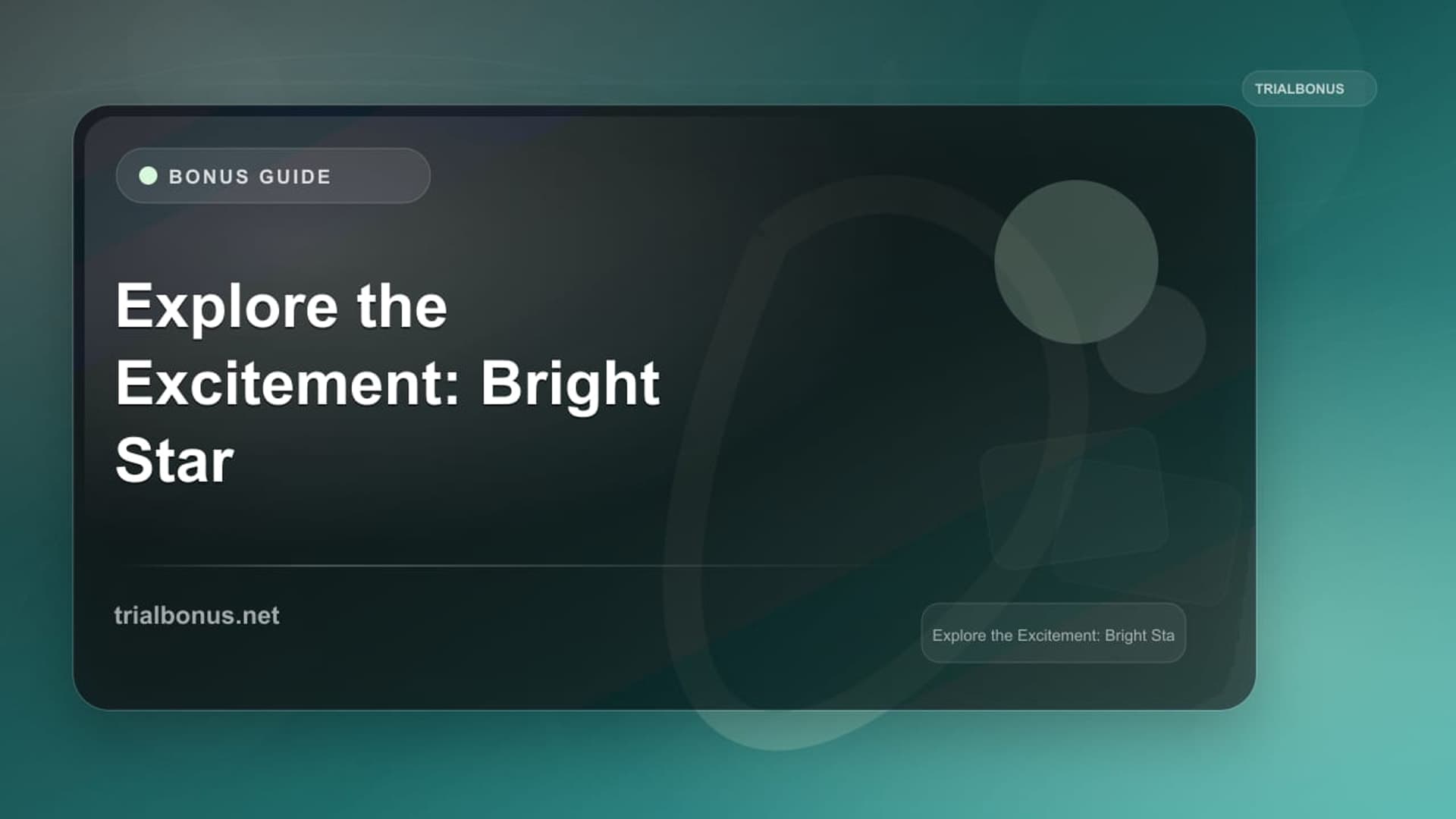 Explore the Excitement: Bright Star Casino Bonus