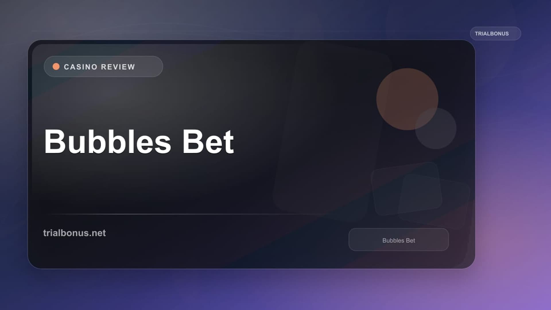 Bubbles Bet