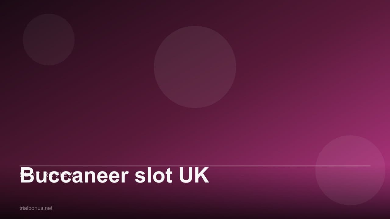 Buccaneer slot UK